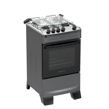 Imagem de Fogão 4 Bocas Atlas Mônaco Top, Titanium, Bivolt