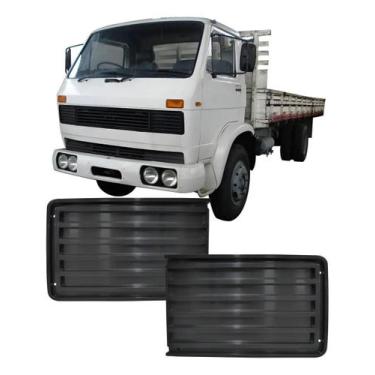 Imagem de Par Moldura Farol Caminhão Vw 11130 12140 Sem Furo Lateral - AUTOPLAST