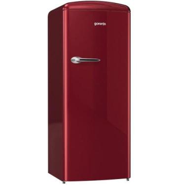 Imagem de Refrigerador gorenje retrô bordeaux 220v - orb152r, Bordô, 220V