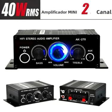 Imagem de Amplificador De Potência Estéreo Compacto De 400W 2.0 Canais 12V/24V M