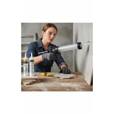 Imagem de Aplicador Silicone 750ml Alumínio Prata 50cm Ergonômico - Congratulati