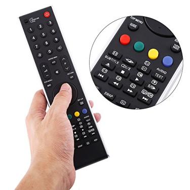 Imagem de Controle remoto de TV, controle remoto universal de tamanho compacto, controle remoto, CT-90327 para TV LCD Toshiba SMART LED