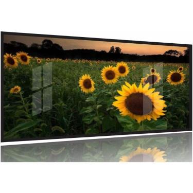 Imagem de Quadro Mosaico Flores Girassol 130x60 Moldura Preta 2x2