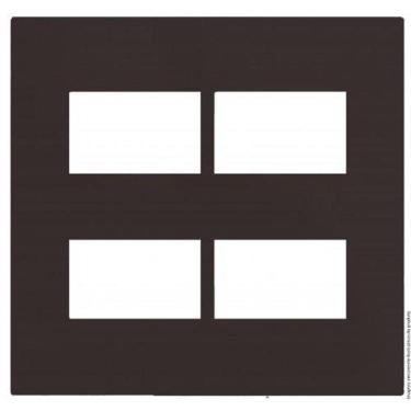 Imagem de Placa Para 4 Modulos Separados Com Suporte 4X4 Brs12461-3Ch.