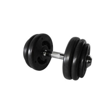 Imagem de Dumbbell Injetado com Pegada Cromada Academia Fitness 26kg
