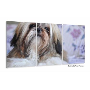 Imagem de Quadros Decorativos Cachorro Shih-tzu 63x130mt Em Tecido