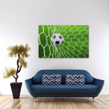 Imagem de Quadro Bola na Rede decorativo com Tela de Tecido