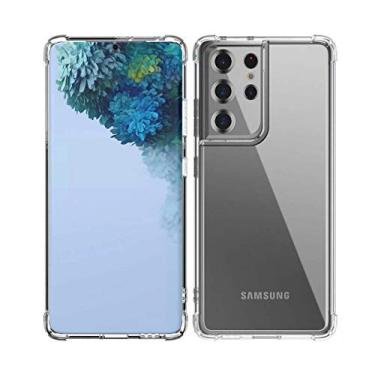 Imagem de Capa Antichoque Transparente Anti Impacto Compatível Samsung Galaxy S21 Ultra Bordas Reforçadas