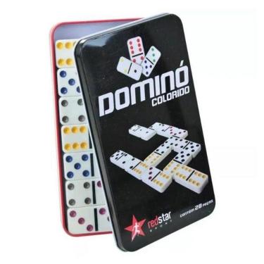 Imagem de Dominó Colorido Com 28 Peças - Redstar Sport