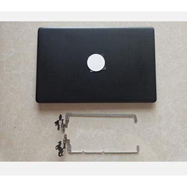Imagem de Capa preta de substituição para notebook HP 15-da 15da 15-db 15db 250 G7 G55 G7 LCD tampa traseira tampa traseira e dobradiças de tela