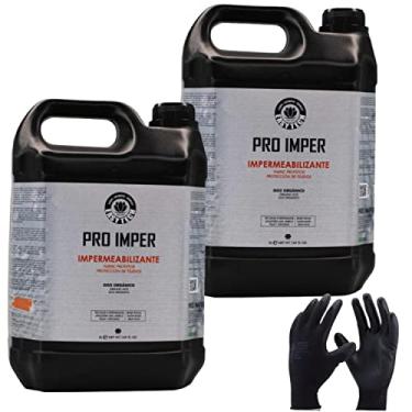 Imagem de Kit 2 Impermeabilizante de Tecidos e Sofás Pro Imper 5 Litros Easytech + Luva TPe, Protege bancos automotivos e sofás residencias