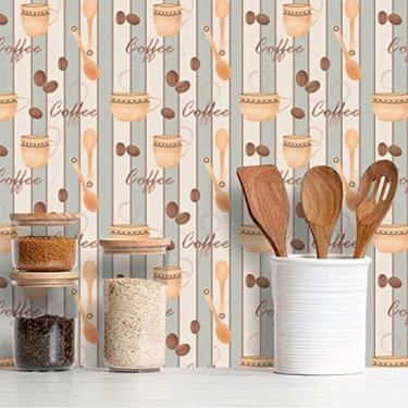 Imagem de Papel de Parede Adesivo Cozinha Café Diversos Modelos Rolo 3m Cozinha Café:CS142