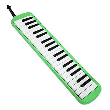 Imagem de Melodica portátil, 37 teclas melódica com tubo de sopro e boca instrumento musical de piano de ar teclado melódica com pano de pano e bolsa de transporte para crianças adultos iniciantes