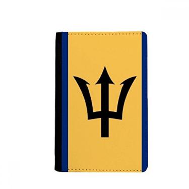 Imagem de Porta-passaporte com bandeira nacional de Barbados América do Norte Country Notecase Burse carteira capa porta-cartão, Multicolor