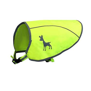 Imagem de Colete para cães Flexi Alcott Essentials Visibilidade, médio, amarelo neon com detalhes reflexivos