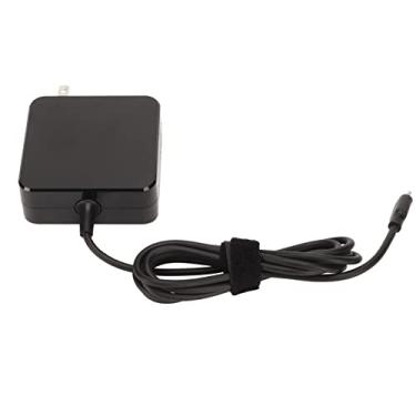 Imagem de Adaptador de Energia USB C para Laptop, Carregador Portátil de Longa Duração 65 W 100-240 V para Viagens (Plugue dos EUA)