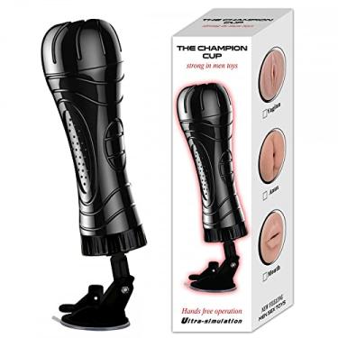 Imagem de Masturbador Masculino com Ventosa em Silicone Realista Cyberskin e Texturas 30cm x 5,7cm