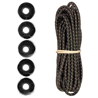 Imagem de Kits de cordas Paracord Planet Ball Bungee – 3 m de cabo de choque de 0,6 cm – para acampamento, eventos, tendas, caminhadas, lonas e usos ao ar livre (verde oliva reflexivo)