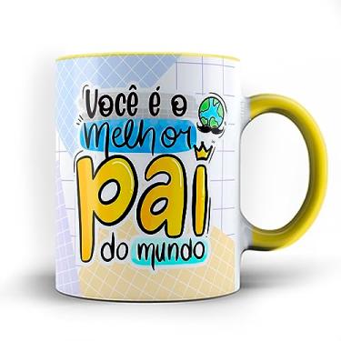 Imagem de Caneca xicara você é melhor Pai do mundo 23 (Amarela)