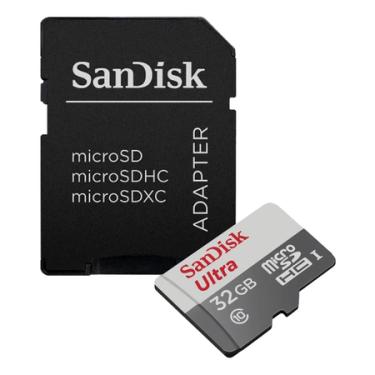 Imagem de Cartão MicroSDHC Sandisk 32GB Ultra 100mb/s UHS-I U1 Classe10