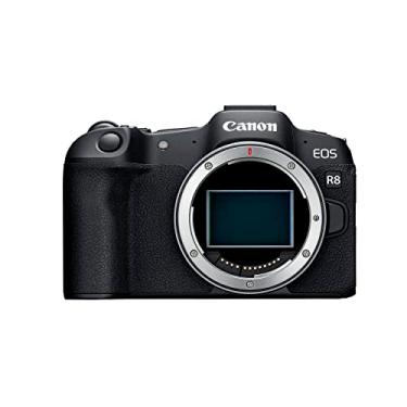 Imagem de Canon Câmera sem espelho EOS R8 Full-Frame (apenas corpo), montagem RF, 24,2 MP, vídeo 4K, processador de imagem DIGIC X, detecção e rastreamento de assunto, compacta, leve, conexão de smartphone, criador de conteúdo