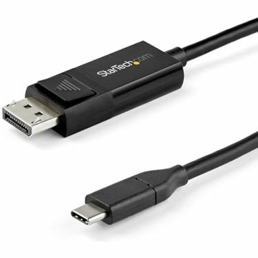 Imagem de StarTech. Com cabo USB C para DisplayPort 1.4 de 6 m (2 m) 8K 60Hz/4K - Cabo adaptador de vídeo reversível DP bidirecional para USB-C ou USB-C para DP - HBR3/HDR/DSC - Cabo USB tipo
