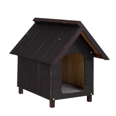 Imagem de Casa Casinha De Cachorro em Madeira Pintada Grande N4 (Tabaco)