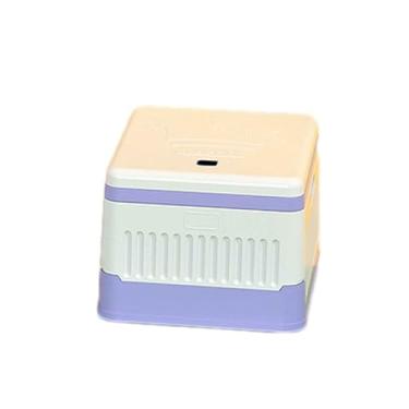 Imagem de JUSHZ Sanita de campismo portátil sanitários exteriores sacos balde para casa interior para carro idosos cabeceira dobrável portátil almofada PU (roxo, 22 x 25,5 x 17 cm)