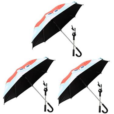 Imagem de VICASKY 3 Partidas Sombrinha Carrinho Acessórios Praia Para Bebês Guarda-chuva Cadeira Ajustável Guarda-chuva Sombrinha Uv Dobrando Homem e Mulher Pano Impacto Golfe