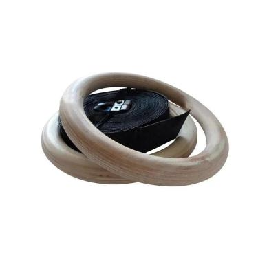 Imagem de ARGOLA OLÍMPICA DE MADEIRA PARA EXERCÍCIOS DE SUSPENSÃO RAE FITNESS-Unissex