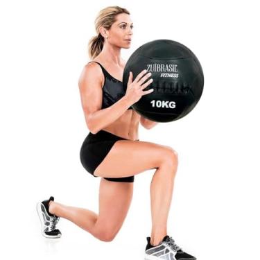 Imagem de Wall Ball Crossfit 10kg Funcional Medicine Ball Treino Cross Training, WallBall Bola Academia, Exercícios, Ginástica Cross Fit, Agachamento, Treinamento Funcional