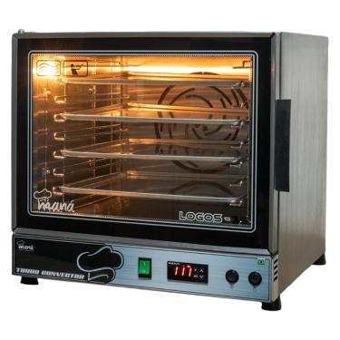Imagem de Forno Elétrico Turbo Convector 56 Litros Para 8 Bandejas 35x35 Logos 3040W Maná