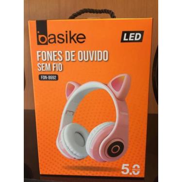 Imagem de Fone De Ouvido Bluetooth Gatinho Dobravel - Basike 