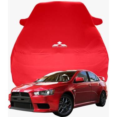 Imagem de Capa de Carro Mitisubishi Lancer Evolution Aerofólio Tecido  Lycra Pre