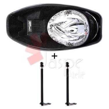 Imagem de Forração Honda Pcx 150 16 18 Forro Baú Preto + 2 Antena - Jaspe Ateliê