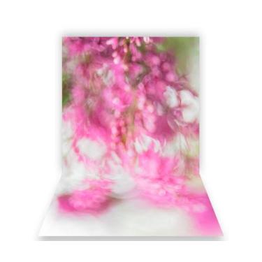 Imagem de Fundo Fotográfico 1,50 X 2,70 - Gestante Flores Rosa Desfocada 076 - V