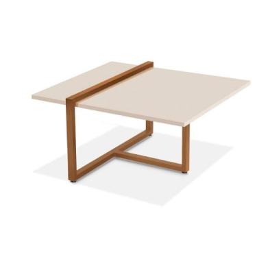 Imagem de Mesa Centro Estilo Industrial Berlin Decorativa Moderna - KLM Móveis, 