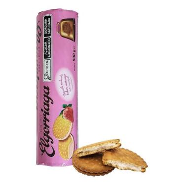 Imagem de Biscoito Espanhol Elgorriaga Recheado Morango 500g - Elgorriaga Brands