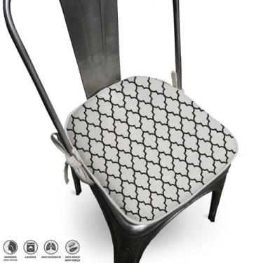 Imagem de Almofada Para Cadeira Agriz 40x40cm - FASTLAR, *Preto