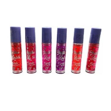 Imagem de Kit 6 Brilho Labial Infantil Little Princess Gloss Kyràv - Kyrav