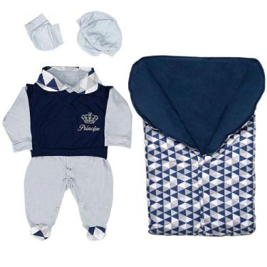 Imagem de Saída de Maternidade 100% Algodão Inverno Gabriel com Porta Bebê - Vit