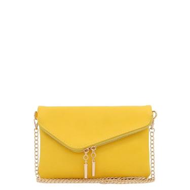 Imagem de FashionPuzzle Bolsa de noite com envelope, Amarelo, One Size