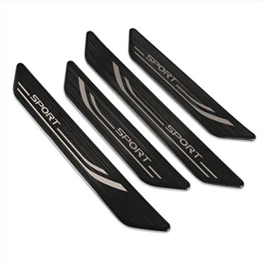 Imagem de Beautost Apto para Lexus New RX RX350 RX350h RX500h F Sport 2023 Guarnições de proteção de placa de proteção de soleira de porta externa (preto)