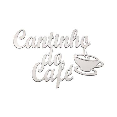Imagem de Placa Decorativa Cantinho Do Café Branco