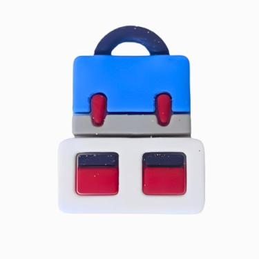 Imagem de Kit 10 Peças aplique Emborrachado kit Mochila - RAE, Azul