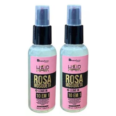 Imagem de FINALIZADOR LEAVE IN ROSA MOSQUETA  10 EM 1 120ml  NATUFLORES Kit 2und