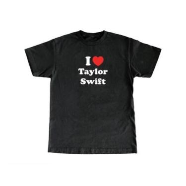 Imagem de Camiseta Masculina Eu Amo Taylor Swift Camisa 100% Algodão - SEMPRENAL