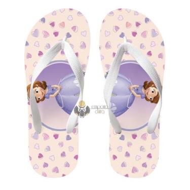 Imagem de Chinelo Princesa Sofia corações - Empório Dutra, 19/20