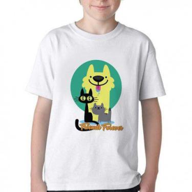 Imagem de Camiseta Infantil ou adulto Pets Friend Forever Blusa Criança todos ta