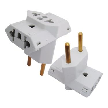 Imagem de Plug Adaptador Tomada Padrão Benjamin T 3 Saidas 10/20A